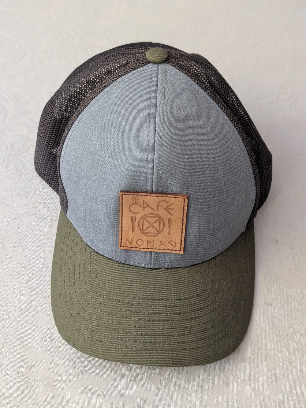 Pacific Headwear Gray Green Black Trucker Hat Adjustable Mesh Back Solid Men One